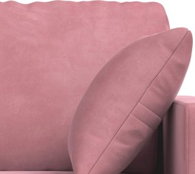 vidaXL Καναπές 2 pcs Ροζ