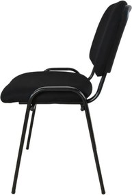 Καρέκλα επισκέπτη Nextdeco μαύρη Υ81,5x58x54,5εκ.