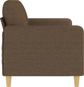 vidaXL Καναπές Τριθέσιος Καφέ 180 εκ. Υφασμάτινος
