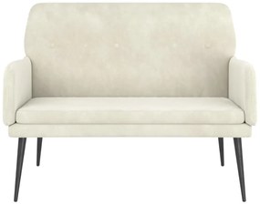 vidaXL Πάγκος Κρεμ 108x79x79 εκ. Βελούδινος