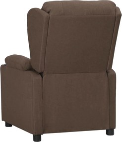 vidaXL Πολυθρόνα Ανακλινόμενη Taupe Υφασμάτινη