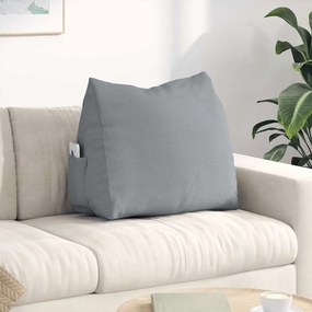 vidaXL Μαξιλάρι Πλάτης Ανοιχτό γκρι 60 x 50 x 20 cm ύφασμα