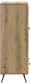 vidaXL Πλαϊνό γραφείο Artisan Δρυς 66 x 34,5 x 95 εκ.