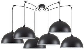 SE21-BL-B10-BL6-MS40 ADEPT PENDANT Black Metal Pendant+