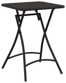 vidaXL Πτυσσόμενο Τραπέζι Κήπου - Ανθρακί - 55x55x73 εκ. - Ατσάλι