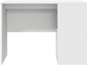 vidaXL Γραφείο με ράφι Λευκό 102 x 50 x 75 εκ Επεξεργασμένο ξύλο