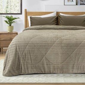 LINO ΚΟΥΒΕΡΤΟΠΑΠΛΩΜΑ STACY TAUPE 160X220