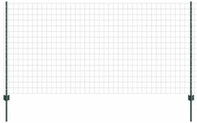 vidaXL Φράκτης με Στυλό Πράσινο 10 x 1.2 μ Ατσάλι
