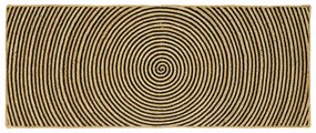 vidaXL Χαλί Φυσικό και Μαύρο 80 x 200 cm Γιούτα