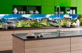 Αυτοκόλλητη φωτοταπετσαρία για γοητευτικά βουνά κουζίνας - 180x60