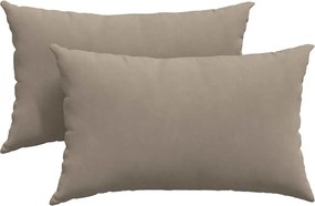 vidaXL Μαξιλάρι Καναπέ 2 pcs Taupe 50 x 30 cm ύφασμα