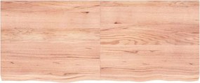 vidaXL Επιφ Τραπεζιού Αν Καφέ 120x50x(2-6)εκ. Επεξ. Μασίφ Ξύλο Δρυός