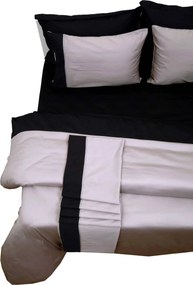 Κουβερτώριο Δύο Όψεων Υπέρδιπλο 220x240 Luxury Bicolour Grey/Black Anna Riska