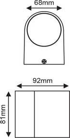 Απλίκα LED Εξωτερικού Χώρου Aca Dasa-S LG2201W
