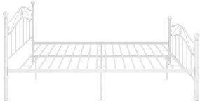 vidaXL Πλαίσιο Κρεβατιού Λευκό 140 x 200 εκ. Μεταλλικό