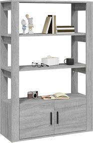 vidaXL Ντουλάπι Γκρι Sonoma 80x30x119,5 εκ. από Επεξεργασμένο Ξύλο