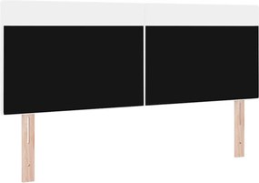 vidaXL LED κεφαλάρι Λευκό 160 cm Τεχνητό Δέρμα