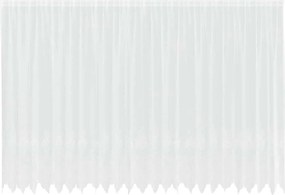 vidaXL Κουρτίνα Δαντέλας με κουρτίνες Λευκό 240 x 600 εκ Πολυεστέρας
