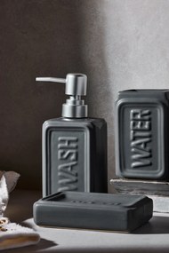 Stewehome Σετ μπάνιου από ματ ανθρακί 4 τεμαχίων Γκρι