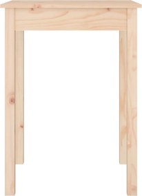vidaXL Τραπεζαρία 55 x 55 x 75 εκ. από Μασίφ Ξύλο Πεύκου