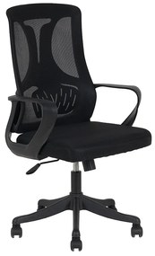 A6215 ΜΑΥΡO MESH ΠΟΛΥΘΡΟΝΑ ΓΡΑΦΕΙΟΥ ZITA PLUS 64X61X47-103/57-112εκ.