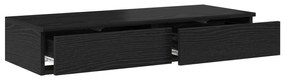 vidaXL Κουτιά Κρεβατιών Μαύρα 100x36,5x16,5 εκ. από MDF