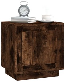 vidaXL Κομοδίνα 2 Τεμ. Καπνιστή Δρυς 44x35x45 εκ. Επεξεργασμένο Ξύλο