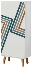 Παπουτσοθήκη Vegas 869VEL8603 50x38x135cm Multi Μοριοσανίδα,Ξύλο
