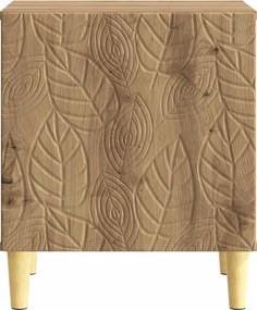 vidaXL Κομοδίνο 2 τεμ. Artisan Δρυς 43 x 34,5 x 50 εκ