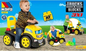 Αυτοκινητάκι Moltó Trucks and blocks 89 cm