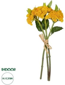 Artificial Garden YELLOW SEDUM BOUQUET 21348 Τεχνητό Διακοσμητικό Μπουκέτο Κίτρινο Σέδο Y30cm Globostar-21348-Κίτρινο 21348