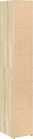 vidaXL Ντουλάπι Sonoma δρυς 30x41x185 εκ. από Επεξεργασμένο Ξύλο