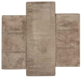 Χαλιά Κρεβατοκάμαρας (Σετ 3τμχ) Polcarpet Veloute Cozy 1820 Beige