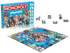 Επιτραπέζιο Παιχνίδι Monopoly - Playmobil WM03715-EN1 (Αγγλική Γλώσσα) Για 2-6 Παίκτες 8 Ετών+ Multicolor Winning Moves