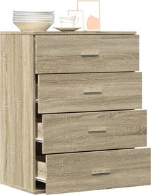 vidaXL Συρταριέρα Sonoma Δρυς 60x39x80 εκ. Επεξεργασμένο Ξύλο
