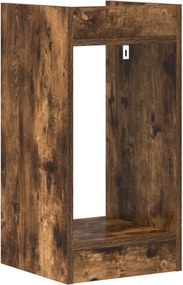 vidaXL Βάση φυτών Καπνιστή Δρυς 30 x 30 x 60 cm
