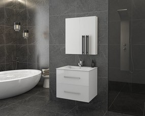 Drop Torino 60 White MDF -  Πάγκος με Νιπτήρα &amp; Κρυφοντούλαπο