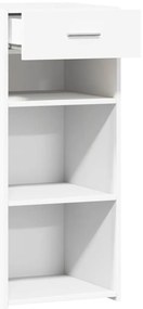 vidaXL Συρταριέρα Λευκή 40x42,5x93 εκ. από Επεξεργασμένο Ξύλο