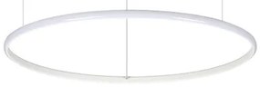 Κρεμαστό Φωτιστικό Οροφής LED 28W Λευκό Φ61cm Hulahoop 258775 Ideal Lux 258775
