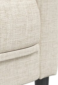 vidaXL Σετ Σαλονιού 2 Τεμαχίων Κρεμ Υφασμάτινο