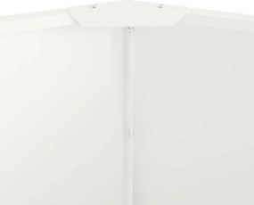 vidaXL Γλάστρα Λευκό 90 x 90 x 35 εκ Ατσάλι