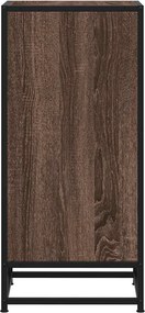 vidaXL Ραφιέρα Καφέ Δρυς 35,5x35x76 εκ. Επεξ. Ξύλο + Μέταλλο