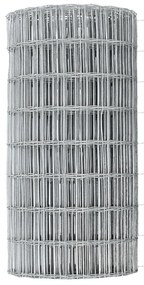 vidaXL Euro Fence με 7 Στήλες με Στεφάνη 0.4x10 μ Γαλβανιζέ Χάλυβα