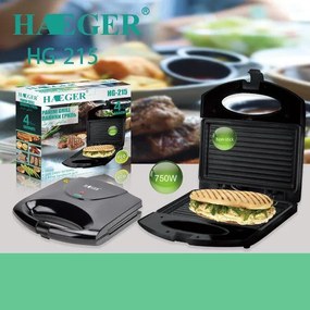 Τοστιέρα 750W Haeger HG-215