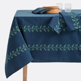 Τραπεζομάντηλο από πλυμένο βαμβάκι/βισκόζη με κεντήματα, Auvray