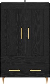 vidaXL Highboard Μαύρη Οξυά 69,5 x 31 x 115 εκ. Επεξεργασμένο ξύλο