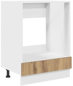 vidaXL Ντουλάπι φούρνου με αποθήκευση artisan δρυς 60 x 46 x 81.5 εκ