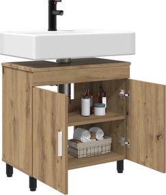 vidaXL Έπιπλο μπάνιου Artisan Δρυς 60 x 35 x 60 εκ. Επεξεργασμένο Ξύλο