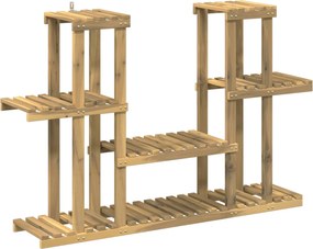 vidaXL Βάση φυτών Λευκός Χρωματισμός 123 x 25 x 78,5 εκ.