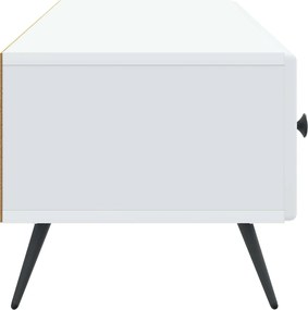 vidaXL Ντουλάπι TV Λευκό 147 x 34,5 x 30 εκ Επεξεργασμένο Ξύλο